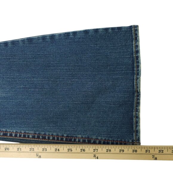 Silver Jeans Tuesday Flare Denim READ Womens 30x30.5 Low Rise Distressed - Picture 16 of 16